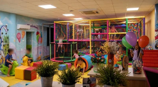 Kids' indoor play area business for full sale, focusing on birthday parties and event planning.