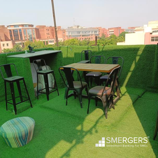 Cafe near AMITY University, Noida with 10 customers/ day offering multi- cuisines and hookah.