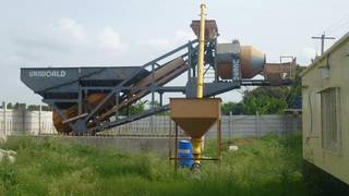 For sale: Unused 20 m3/hour ready-mix concrete batching plant with complete machinery as standalone asset.