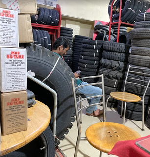 Branded dealership in Jamkhandi, offering tyres across all segments with a focus on 100cc-motorcycle tyres.