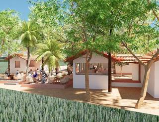 Social wellness centre combining modern therapies, luxury stays, and an organic café (under construction).