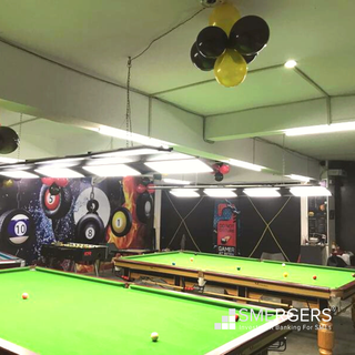 For Sale: Snooker club with an attached running cafe serving 15-20 customers per day.