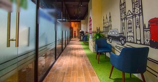 Company offers 4 co-working spaces, startup accelerator programs, and a crowdsourced corporate innovation partnership program.