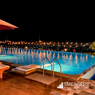 Buy an exquisite hilltop hotel with advanced technology and culinary excellence.